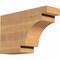 Ekena Millwork Mediterranean Smooth Rafter Tail, Western Red Cedar, 3 1/2"W x 8"H x 12"L RFT04X08X12MED00SWR - alternate 1